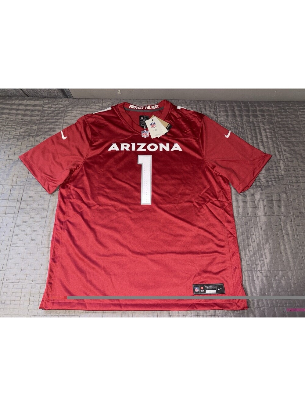 Nike Arizona Cardinals #1 Murray Vapor FUSE Red Football Jersey 2XL